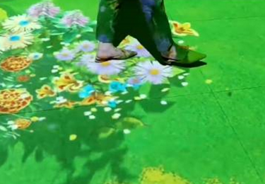 贵州贵阳地面花海互动投影